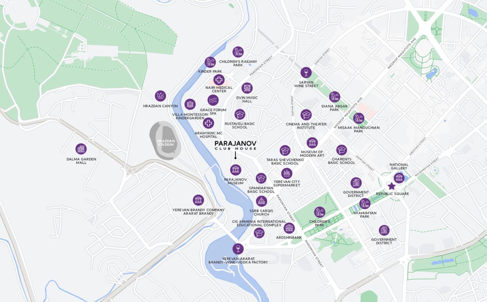 Карта расположения